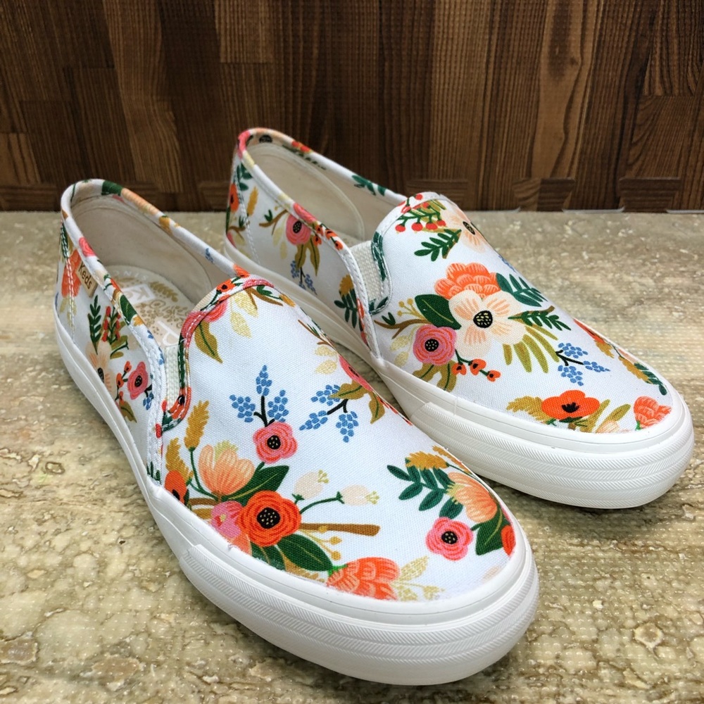 Keen X Rifle Paper Co Double Decker Sneakers 5.5